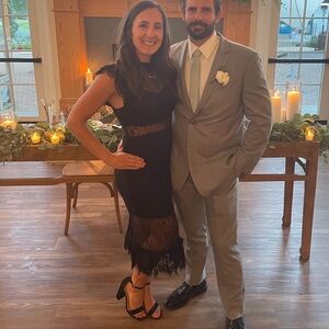 Vici Gina Elegant Black Lace Dress with cut outs